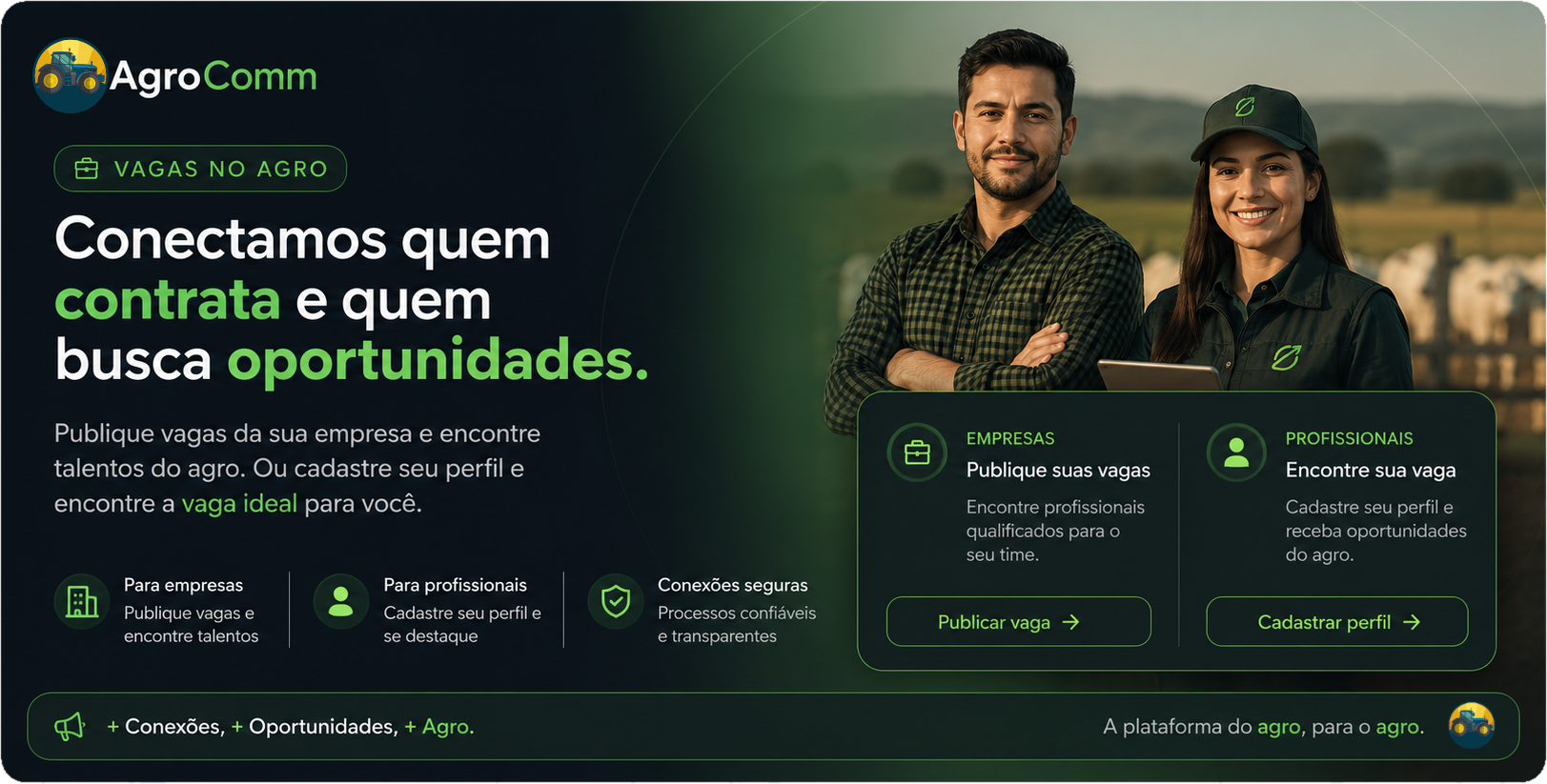 Vagas de emprego no agronegócio AgroComm